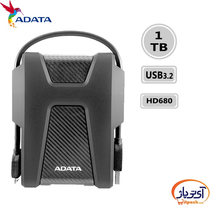 هارد اکسترنال ای دیتا مدل ADATA HD680 1TB ظرفیت 1 ترابایت