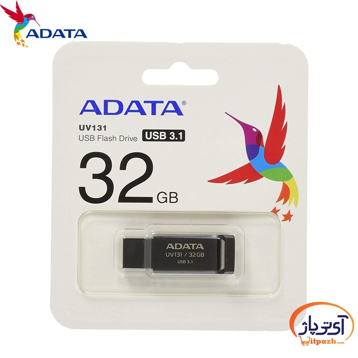 CLE USB 64GO ADATA UV131 GRIS CHROME