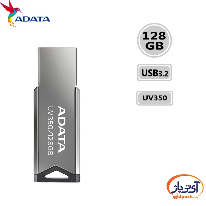 فلش مموری USB3.2 ای دیتا 128 گیگابایت مدل ADATA UV350