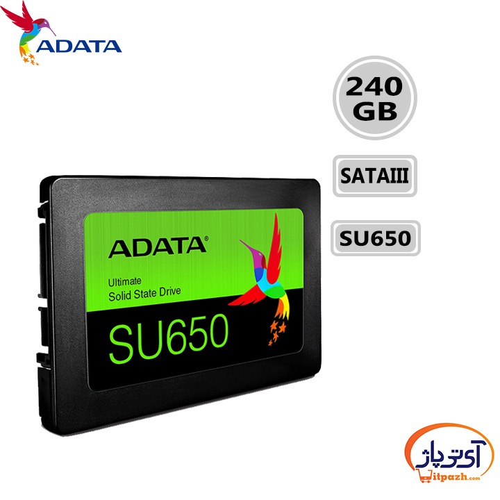 اس اس دی اینترنال SATA3.0 ای دیتا 240 گیگابایت SU650 - جعبه باز