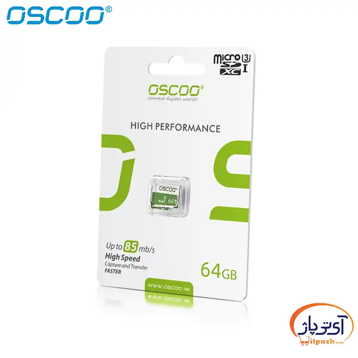 کارت حافظه اوسکو OSCOO U3 ظرفیت 64 گیگابایت سرعت 85MB/S سبز 6 کارت حافظه اوسکو OSCOO U3 ظرفیت 64 گیگابایت سرعت 85MB/S سبز - Image 3