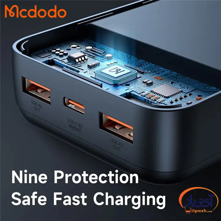 پاوربانک مک دودو MC-4432 ظرفیت 20000 میلی آمپر 10.5W PD 10 پاوربانک مک دودو MC-4432 ظرفیت 20000 میلی آمپر 10.5W PD - Image 3