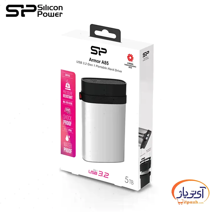 هارد اکسترنال سیلیکون پاور Armor A85 ظرفیت 2 ترابایت 9 هارد اکسترنال سیلیکون پاور Armor A85 ظرفیت 2 ترابایت - Image 6
