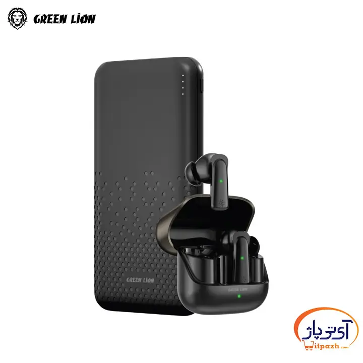 خرید پک هدفون بلوتوثی گرین لاین EarBuds بهمراه پاوربانک Rome 10000mAh در مشهد