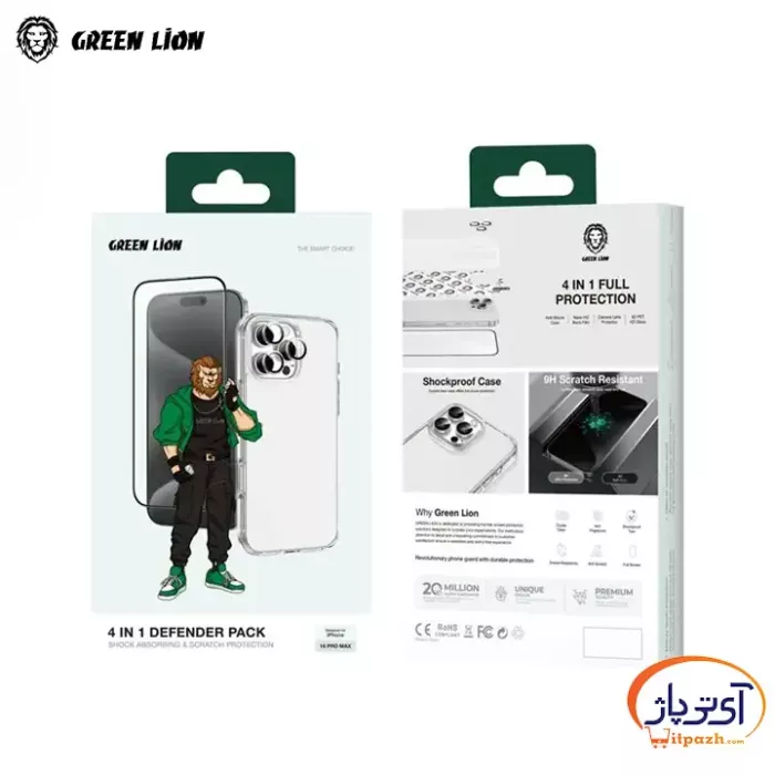 Green Lion 4in1 Defender Pack iP16ProMax 5 در آی تی پاژ