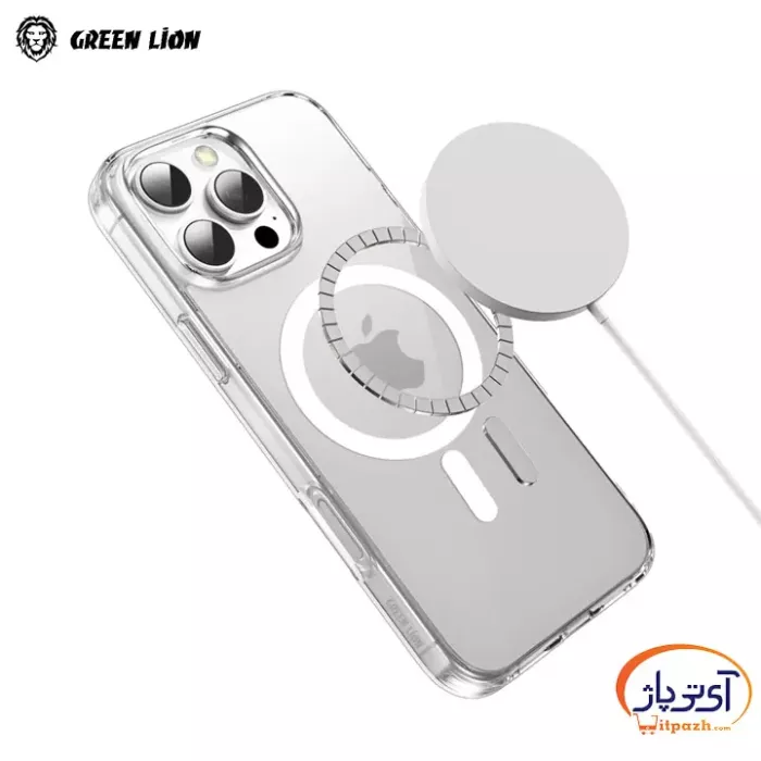 Green lion crystal clear case iPhone 16 Pro Max 1 در آی تی پاژ