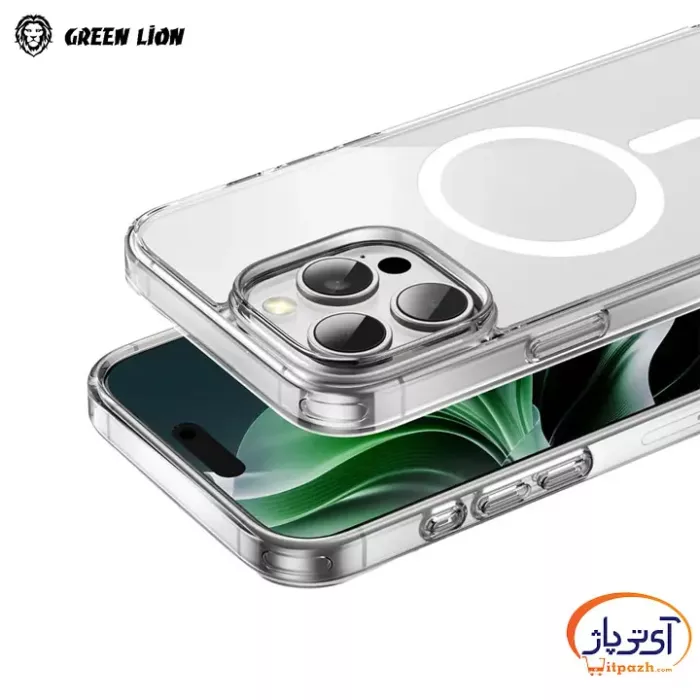 Green lion crystal clear case iPhone 16 Pro Max 2 در آی تی پاژ