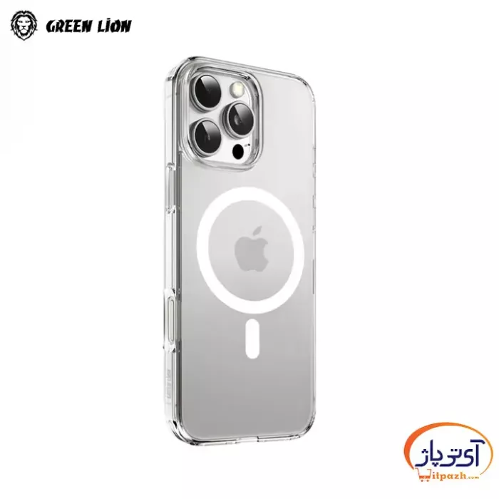 Green lion crystal clear case iPhone 16 Pro در آی تی پاژ