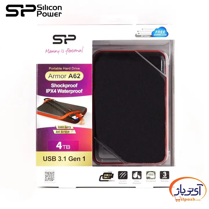 هارد اکسترنال سیلیکون پاور Armor A62 ظرفیت 4 ترابایت 12 هارد اکسترنال سیلیکون پاور Armor A62 ظرفیت 4 ترابایت - Image 5