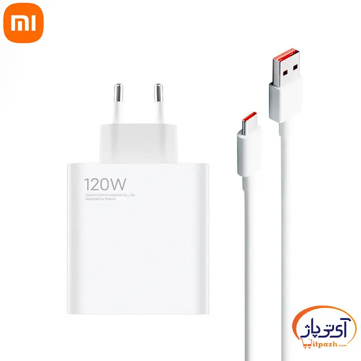 خرید شارژر گوشی شیائومی 120W همراه با کابل Type-C در مشهد