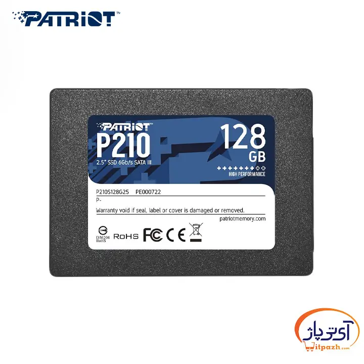 خرید اس اس دی اینترنال SATA3.0 پتریوت P210 ظرفیت 128 گیگابایت در مشهد