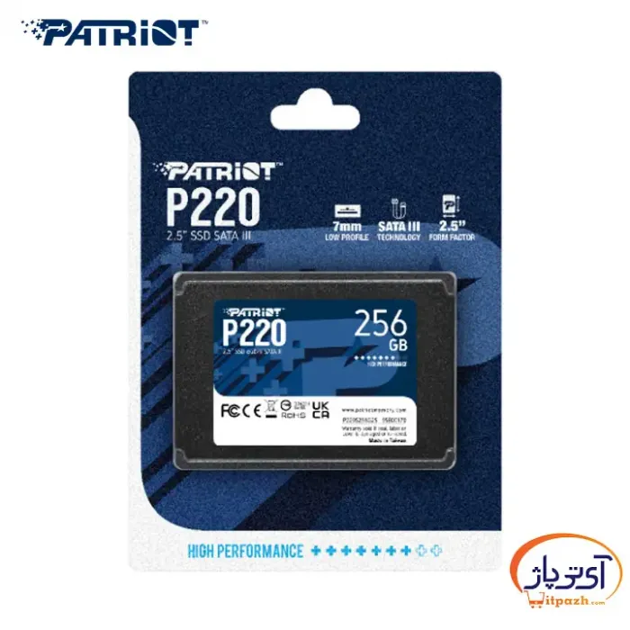 اس اس دی اینترنال SATA3.0 پتریوت P220 ظرفیت 256 گیگابایت - Image 3