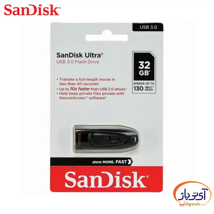 فلش مموری سن دیسک Ultra CZ48 USB3.0 ظرفیت 32 گیگابایت 7 فلش مموری سن دیسک Ultra CZ48 USB3.0 ظرفیت 32 گیگابایت - Image 4