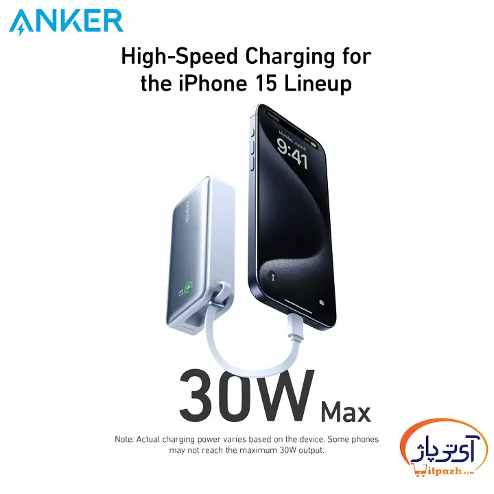 پاوربانک انکر A1259 ظرفیت 10000mAh توان 30وات 8 پاوربانک انکر A1259 ظرفیت 10000mAh توان 30وات - Image 5