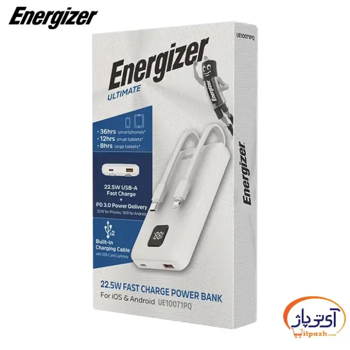 پاوربانک انرجایزر  UE10071PQ 22.5W PD ظرفیت 10000mAh - Image 5