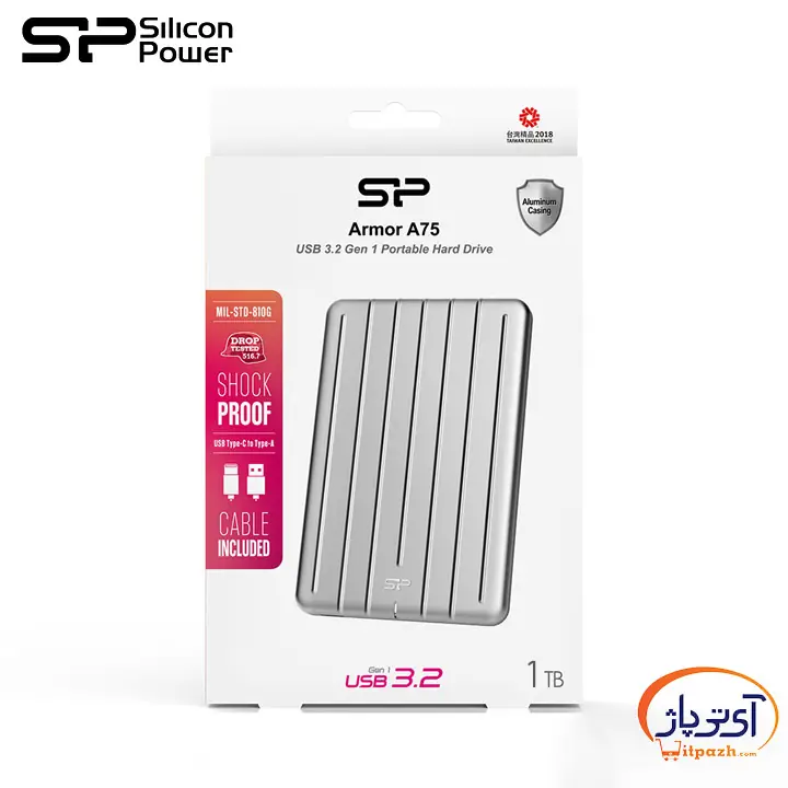 هارد اکسترنال سیلیکون پاور Armor A75 ظرفیت 1 ترابایت 13 هارد اکسترنال سیلیکون پاور Armor A75 ظرفیت 1 ترابایت - Image 6