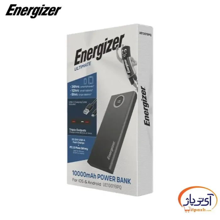 پاوربانک انرجایزر  UE10019PQ 22.5W PD ظرفیت 10000mAh - Image 6