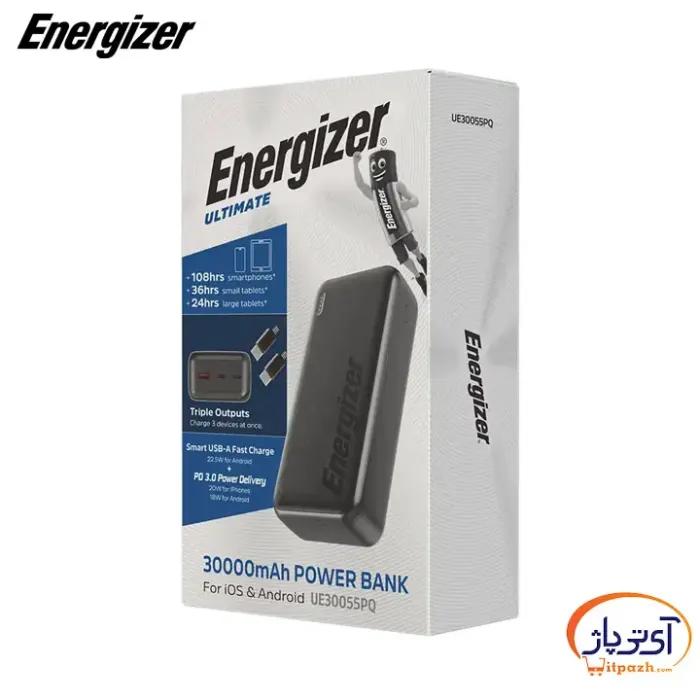 پاوربانک انرجایزر UE30055PQ 22.5W PD ظرفیت 30000mAh - Image 5