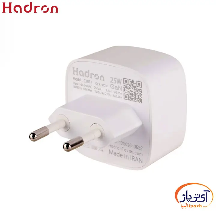 شارژر دیواری هادرون 25وات Type-C تک پورت C1011 6 شارژر دیواری هادرون 25وات Type-C تک پورت C1011 - Image 3