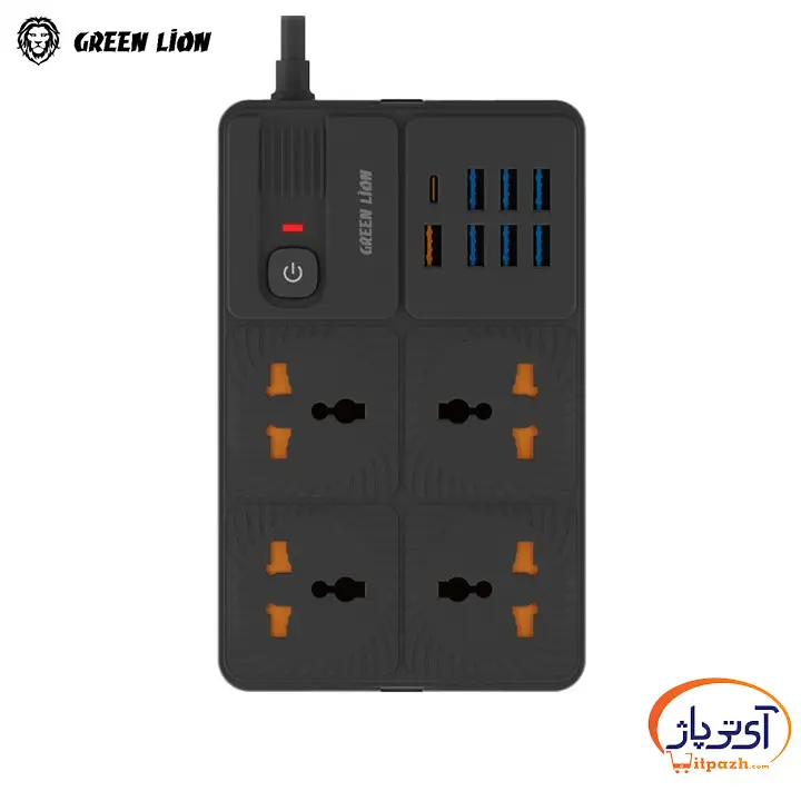 چندراهی برق گرین لاین GL-PS8A Power Socket 3250W
