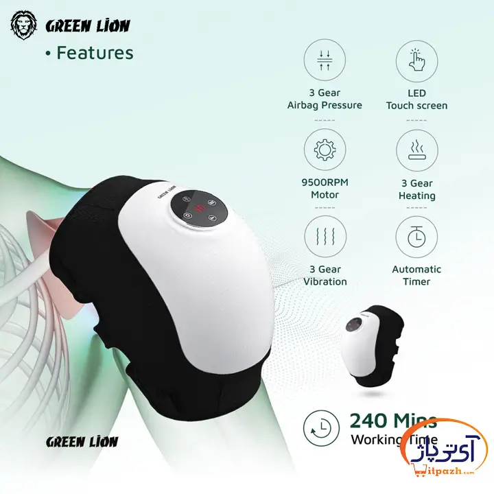 ماساژور زانو و مفاصل گرین لاین Joint Massager 10 ماساژور زانو و مفاصل گرین لاین Joint Massager - Image 3
