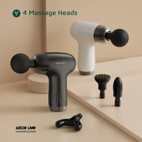 ماساژور گرین لاین Mini Massager Gun Pro 8000 mAh 40W 11 Green Lion Mini Massage Gun 6 Speed Levels در آی تی پاژ