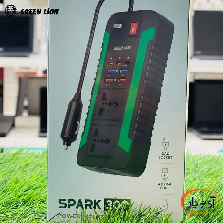 مبدل برق پورت فندکی گرین لاین Spark 300 Power Inverter 300W 10 مبدل برق پورت فندکی گرین لاین Spark 300 Power Inverter 300W - Image 3