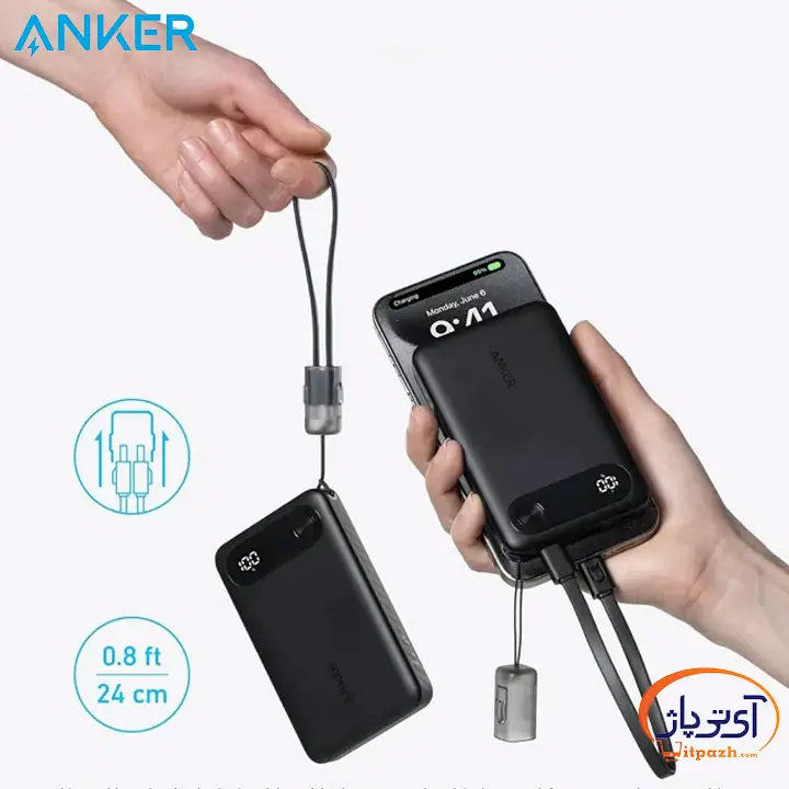 پاوربانک شارژ سریع 22.5W انکر A1257 ظرفیت 10000mAh 11 پاوربانک شارژ سریع 22.5W انکر A1257 ظرفیت 10000mAh - Image 4