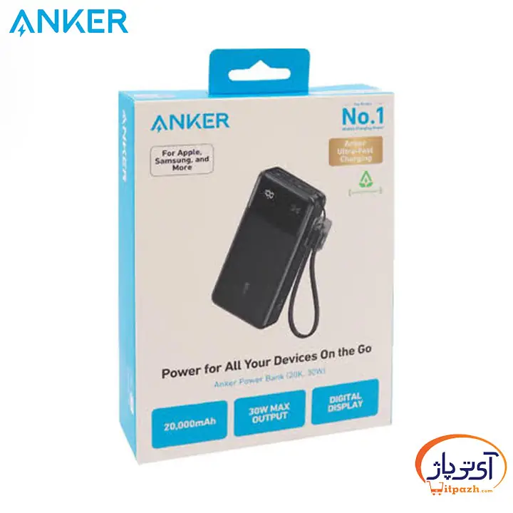 پاوربانک شارژ سریع 30W انکر A1384 ظرفیت 20000mAh 12 پاوربانک شارژ سریع 30W انکر A1384 ظرفیت 20000mAh - Image 5