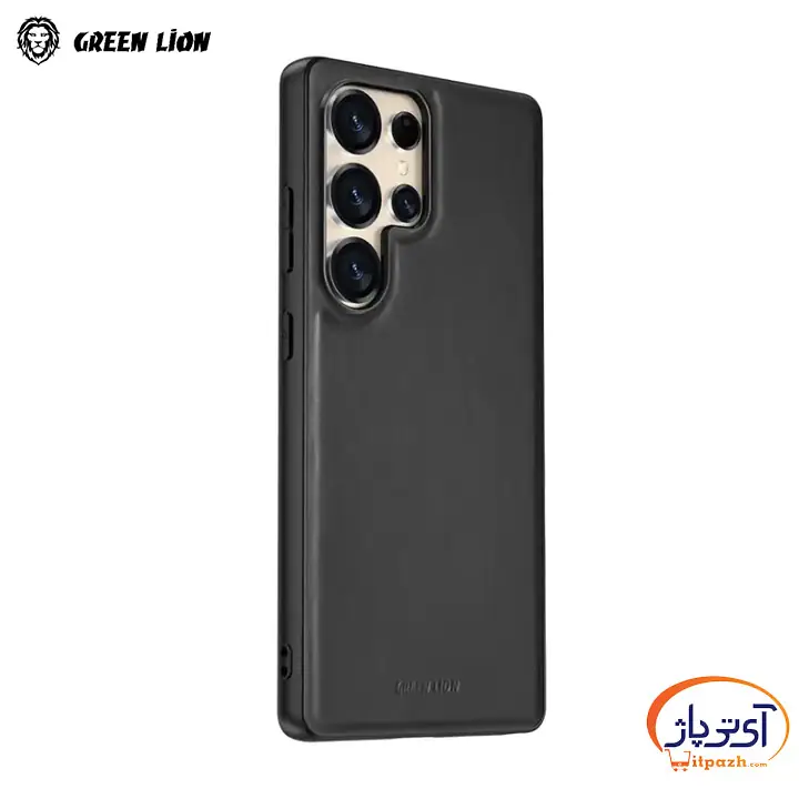 Green lion Leather Classio Case S25 Ultra Black در آی تی پاژ