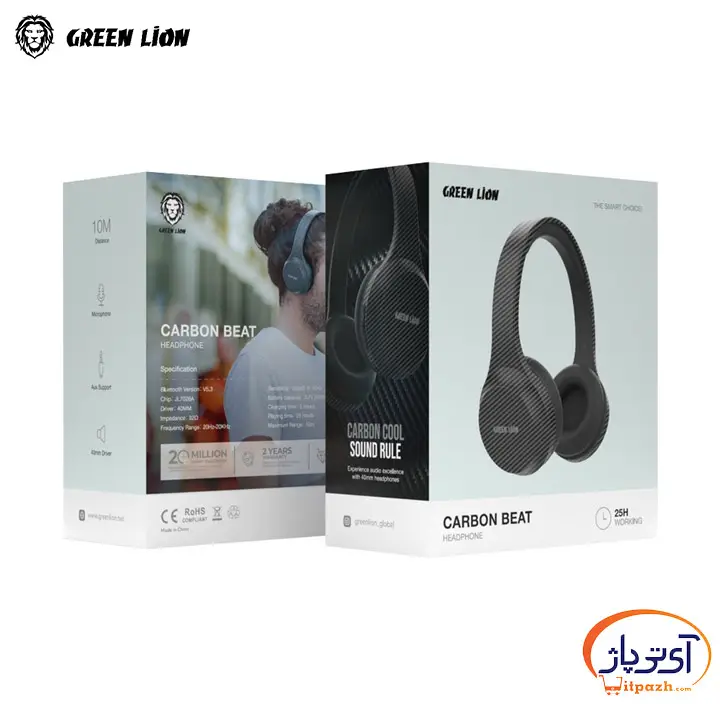 هدفون بلوتوثی گرین لاین Carbon Beat 7 هدفون بلوتوثی گرین لاین Carbon Beat - Image 4
