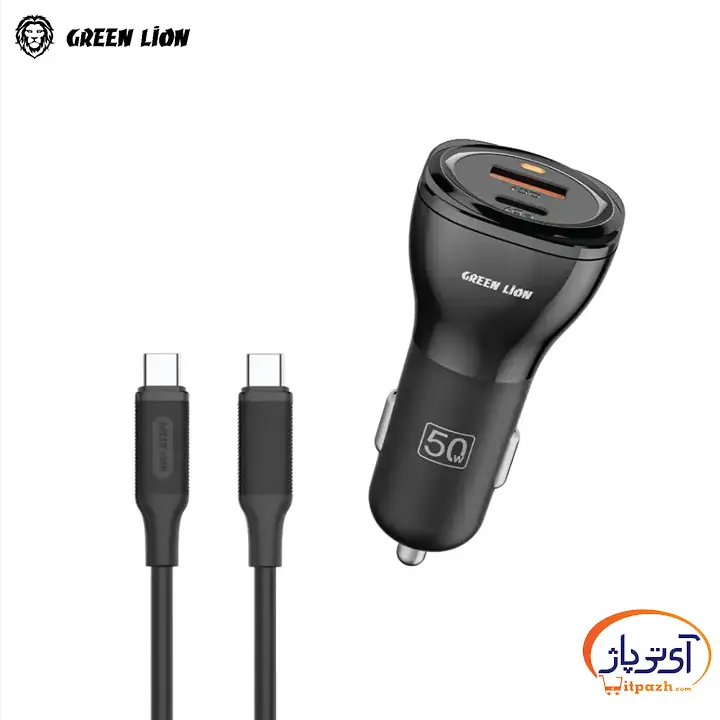 Green lion dual port car charger 50w c در آی تی پاژ