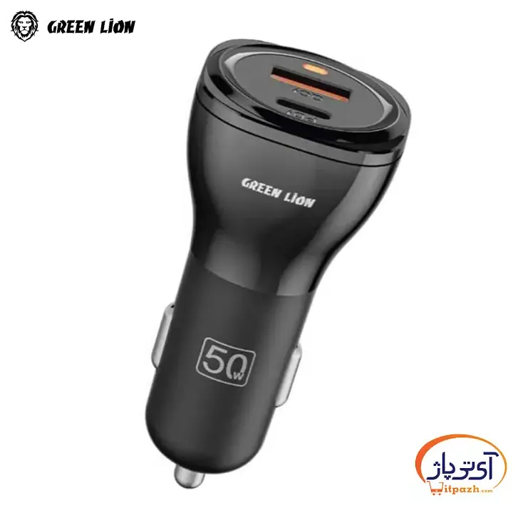Green lion dual port car charger 50w e1760783359451 در آی تی پاژ