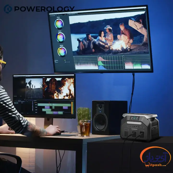 پاور استیشن قابل حمل پاورولوژی توان 1800W ظرفیت 1024Wh 10 پاور استیشن قابل حمل پاورولوژی توان 1800W ظرفیت 1024Wh - Image 7