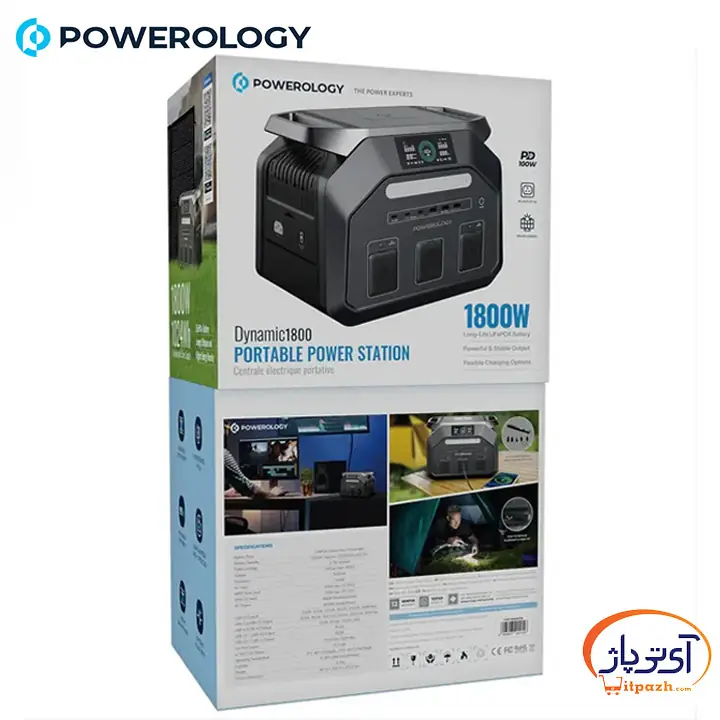 پاور استیشن قابل حمل پاورولوژی توان 1800W ظرفیت 1024Wh 8 پاور استیشن قابل حمل پاورولوژی توان 1800W ظرفیت 1024Wh - Image 5