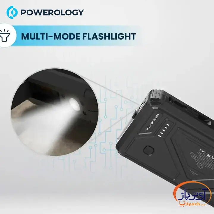 پاوربانک خورشیدی و شارژ بیسیم پاورولوژی PP076 توان 20W PD ظرفیت 20000mAh 12 پاوربانک خورشیدی و شارژ بیسیم پاورولوژی PP076 توان 20W PD ظرفیت 20000mAh - Image 5