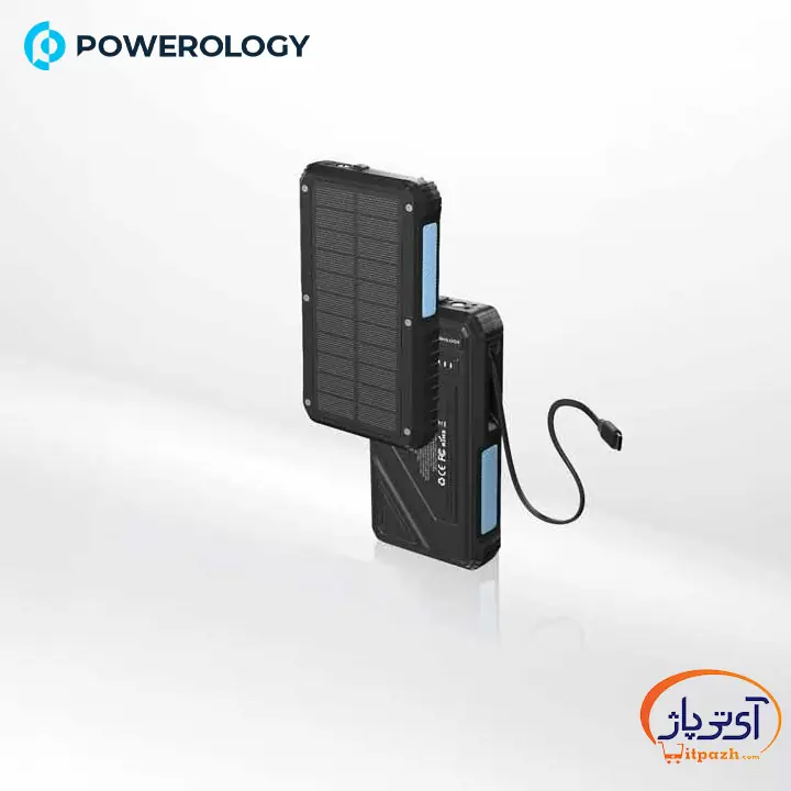 پاوربانک خورشیدی و شارژ بیسیم پاورولوژی PP076 توان 20W PD ظرفیت 20000mAh 9 پاوربانک خورشیدی و شارژ بیسیم پاورولوژی PP076 توان 20W PD ظرفیت 20000mAh - Image 2