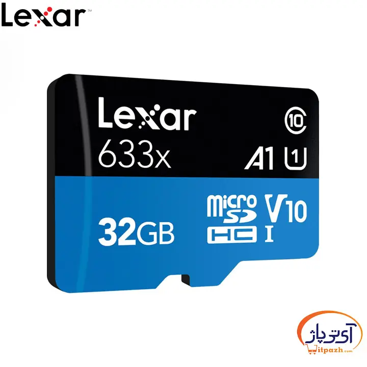 کارت حافظه MicroSD لکسار 633x U1 V10 ظرفیت 32گیگابایت سرعت 100MB/s