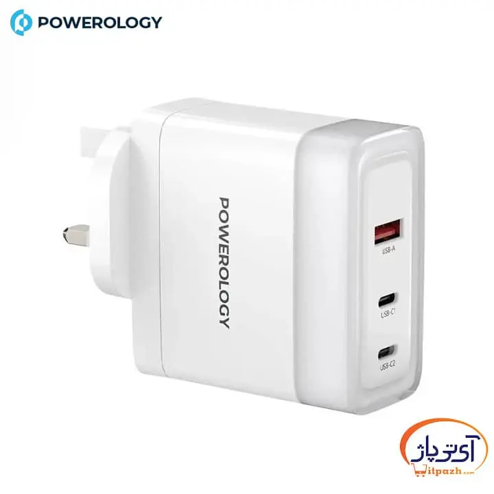 شارژر دیواری Lunex Series پاورولوژی مدل 100 وات