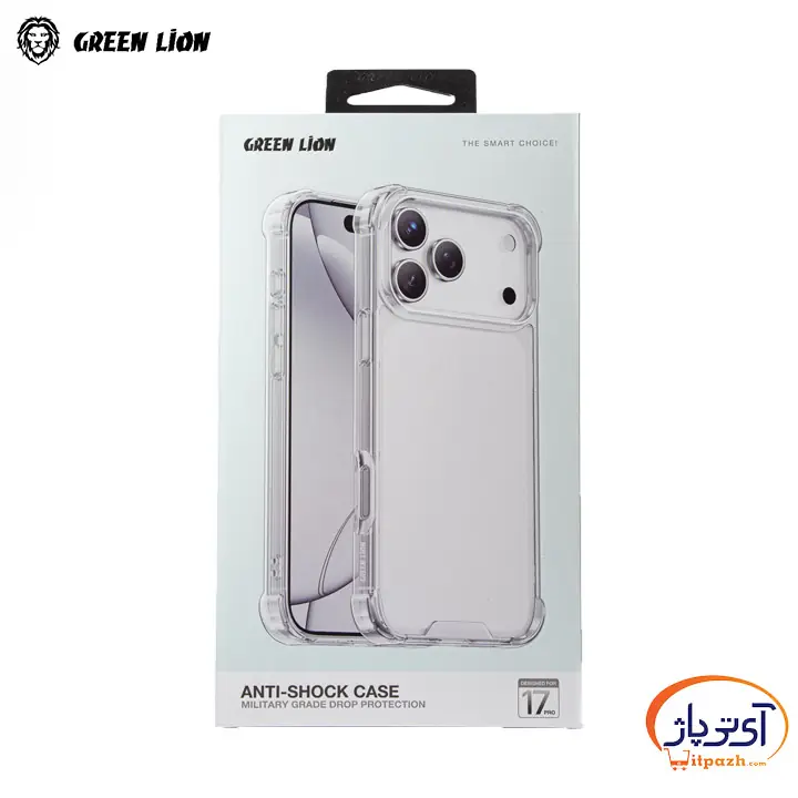 ANTI-SHOCK CASE FOR IPHONE 17 PRO GREEN LION