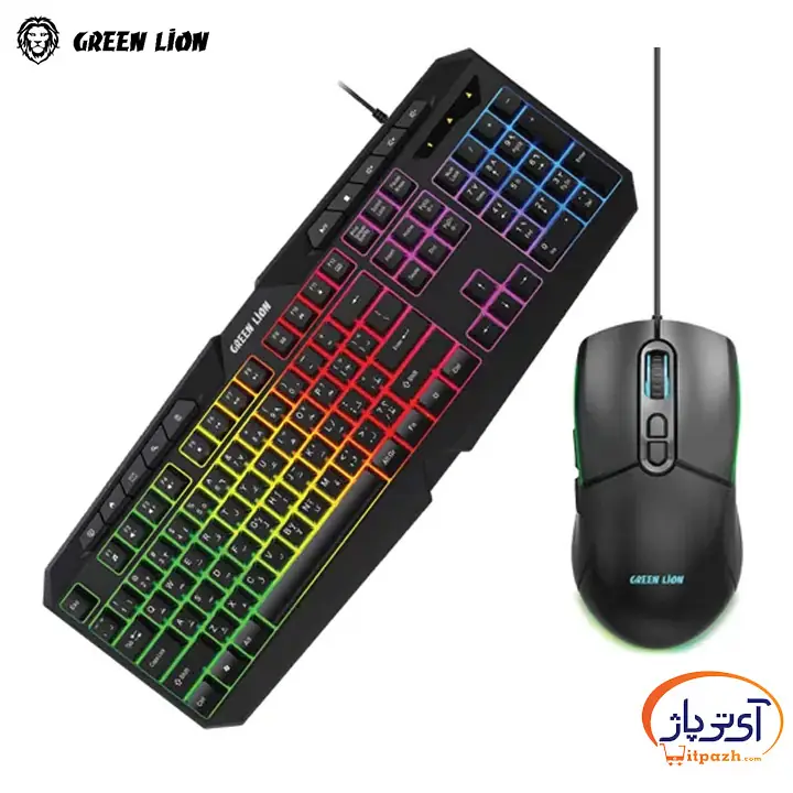 موس و کیبورد گیمینگ گرین لاین RGB GAMING GK-400