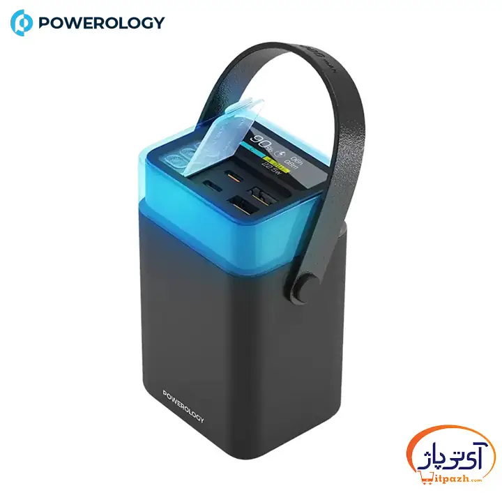 پاوربانک پاورولوژی HALO BEAM ظرفیت 40000mAh توان PD 65W