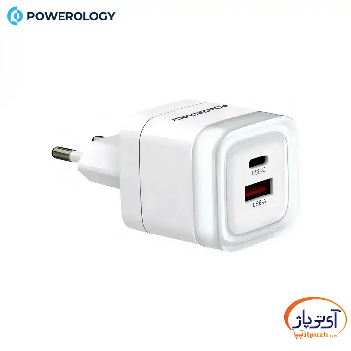 آداپتور فست پاورولوژی DUAL-PORT FAST CHARGING LUNEX SERIES ظرفیت PD-35W