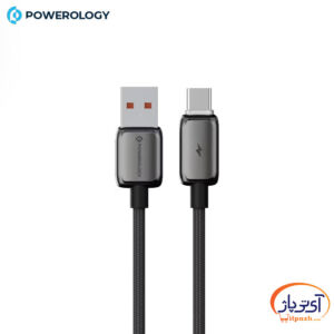 کابل شارژ و دیتا USB-A به Type-C پاورولوژی ZINCO طول 1متر