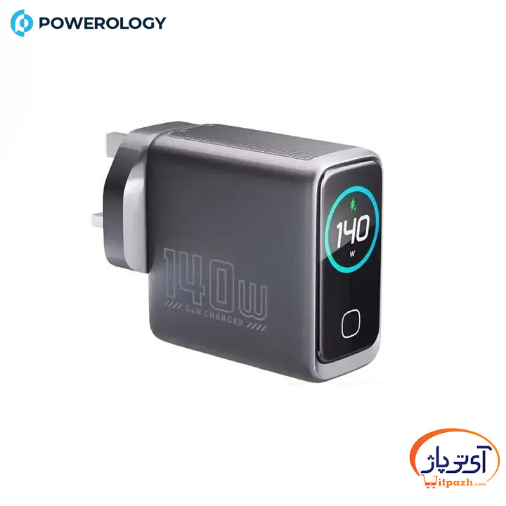 شارژر دیواری پاورولوژی صفحه نمایشدار 4PORT GAN CHARGER توان PD-140 وات 7 شارژر دیواری پاورولوژی صفحه نمایشدار 4PORT GAN CHARGER توان PD-140 وات - Image 4