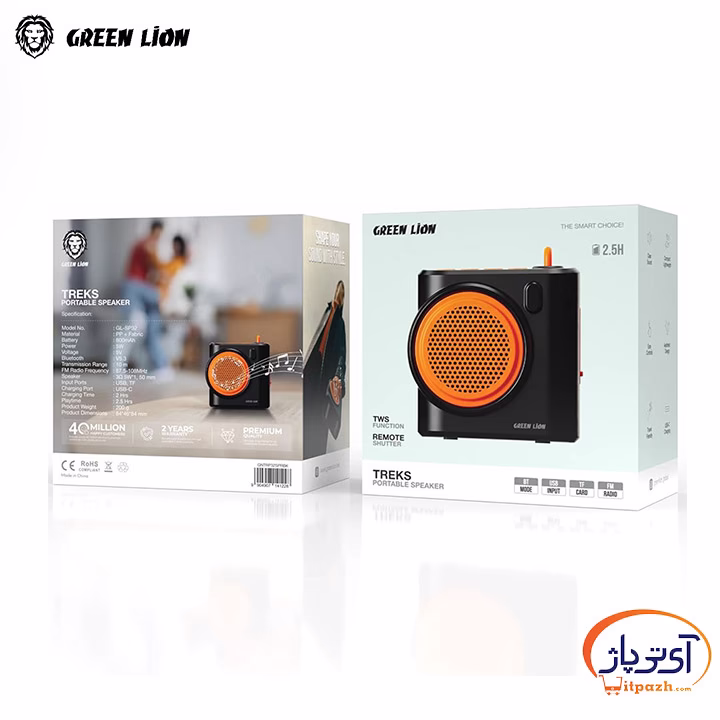 اسپیکر بلوتوثی گرین لاین مدل Traks 5 اسپیکر بلوتوثی گرین لاین مدل Traks