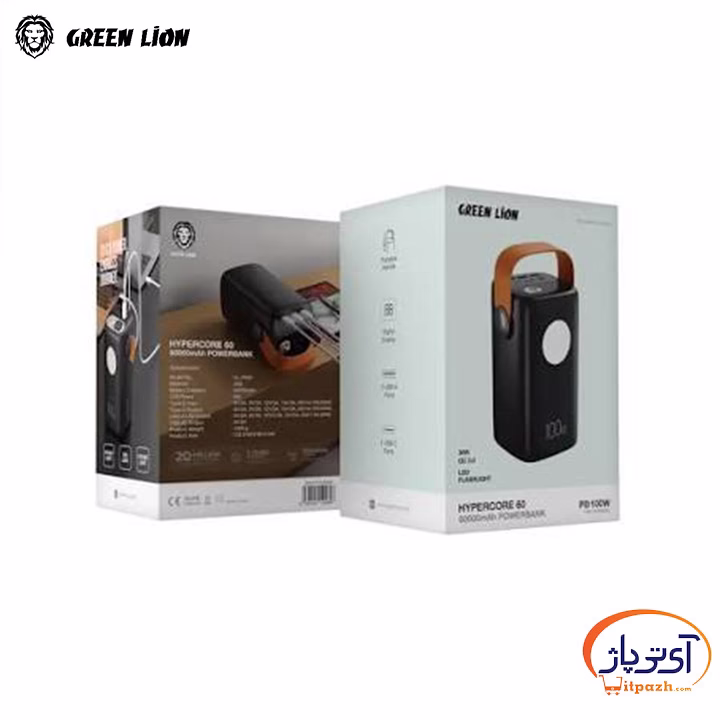 پاوربانک گرین لاین مدل Hyper Core 60 توان 100 وات - ظرفیت 60000 میلی آمپر 5 پاوربانک گرین لاین مدل Hyper Core 60 توان 100 وات - ظرفیت 60000 میلی آمپر - Image 2