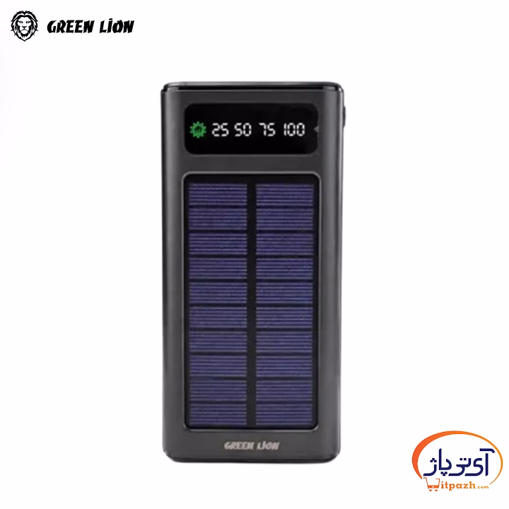 پاوربانک خورشیدی 30000 میلی آمپر گرین لاین Solar X توان 20وات
